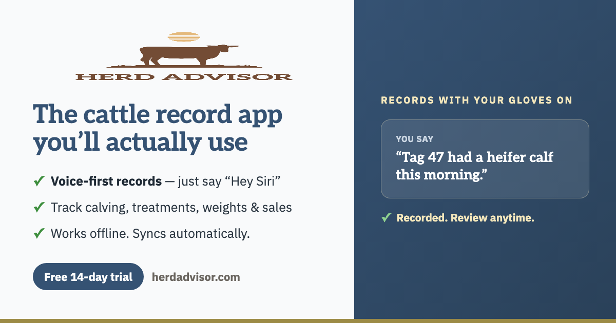 Cattle Record Keeping App | Herd Advisor